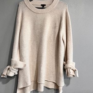 Ivory Tie Sleeve Sweater
